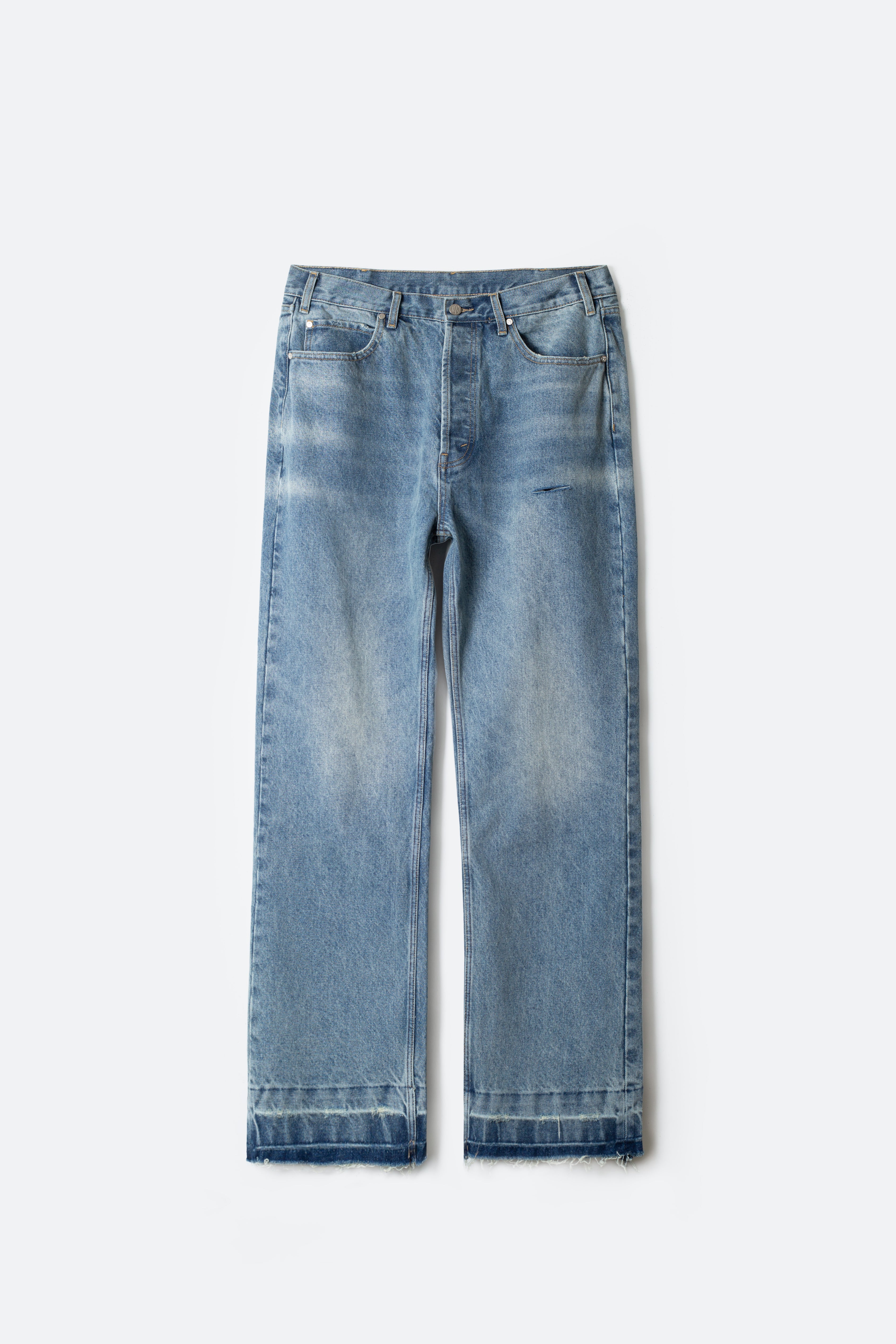 【新品】ounce / leave light denim (M) Kith Centre Straight Jean - Light Indigo