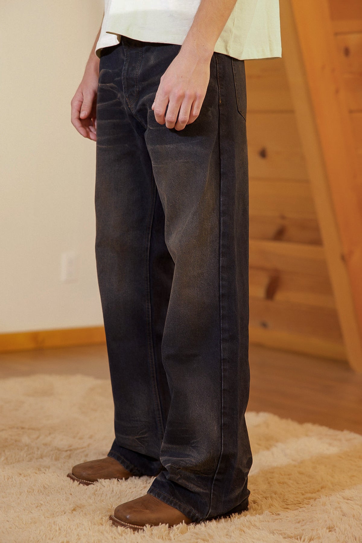 G:04 Relaxed Flare Denim - Brackish | mnml