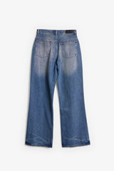 G:04 Relaxed Flare Denim - Medium Blue