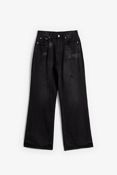 G:04 Relaxed Flare Denim - Washed Black | mnml | shop now