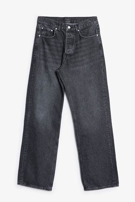 G:05 Relaxed Straight Denim - Stone Wash Black