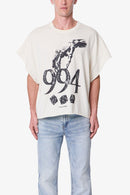 T-shirt Gamble Cutoff - Blanc cassé