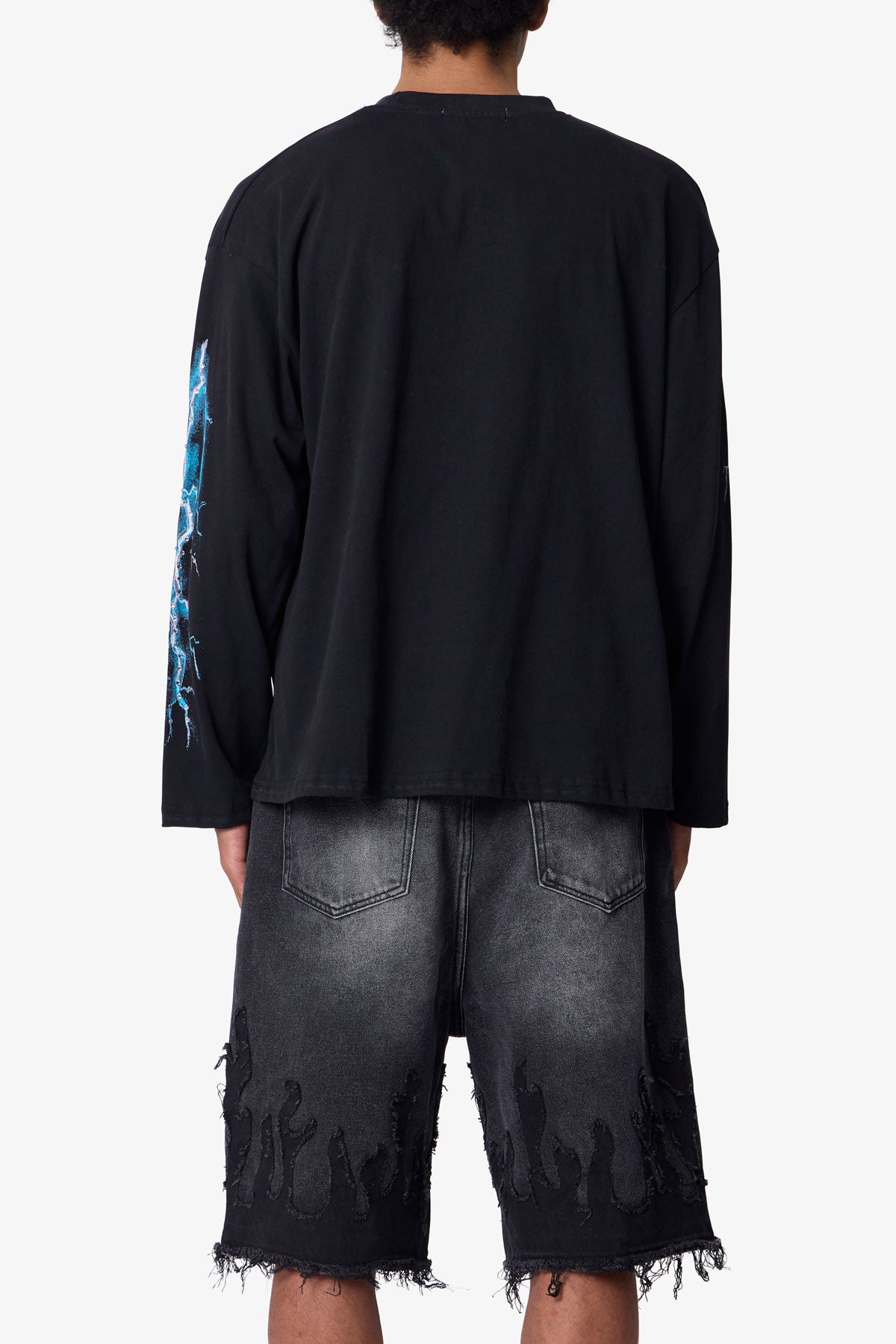 Gem Skull L/S Tee - Black | mnml