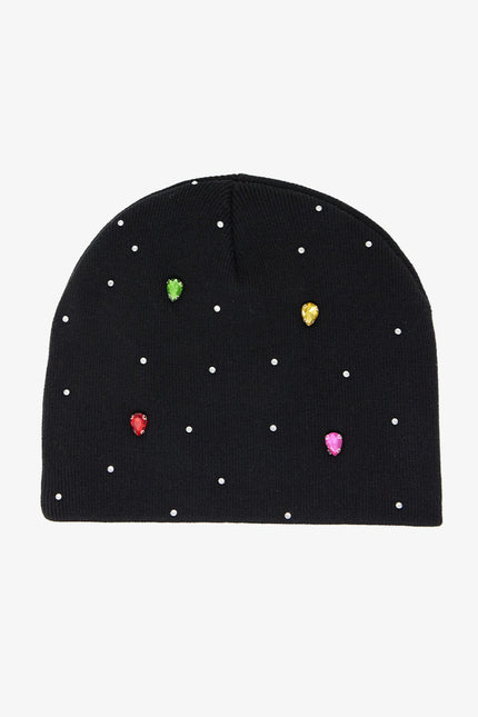 Gemmed Beanie - Black