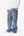 Gemmed Kick Flare Denim - Blue