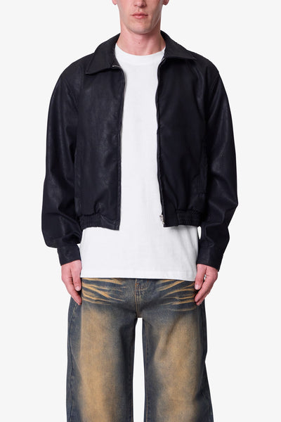 Grandpa's Bomber Jacket - Black | mnml | shop now