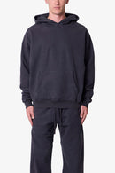 Sudadera con capucha básica gruesa - Negro lavado