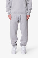 Heavy Basic Sweatpants - Marled Grey