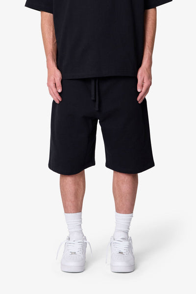 Heavy Basic Sweatshorts - Black | mnml