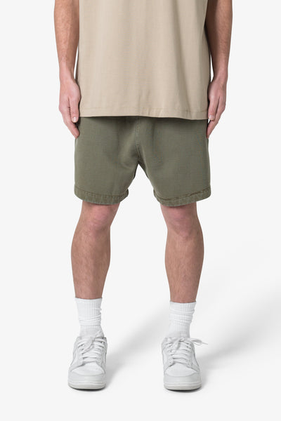 Heavy Every Day Sweatshorts - Washed Olive | mnml | shop now