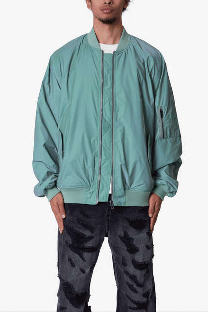 Oversized Hooded Bomber Jacket - Black | mnml | shop now Oversized Hooded Bomber Jacket - Black | mnml | shop now