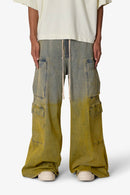 Pantalon cargo double K13 Rave - Bleu/Jaune