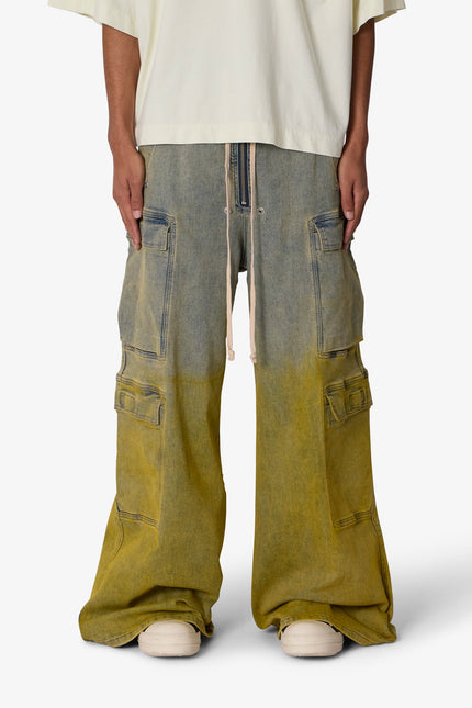 K13 Rave Double Cargo Pants - Blue/Yellow