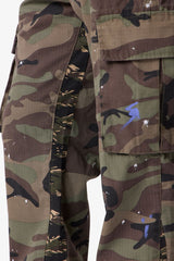 Kick Flare Cargo Pants - Camo