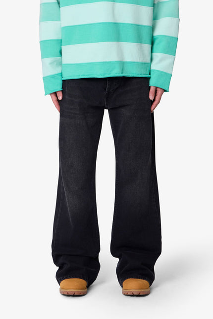 Kick Flare Denim - Washed Black