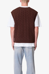 Knit Vest - Brown