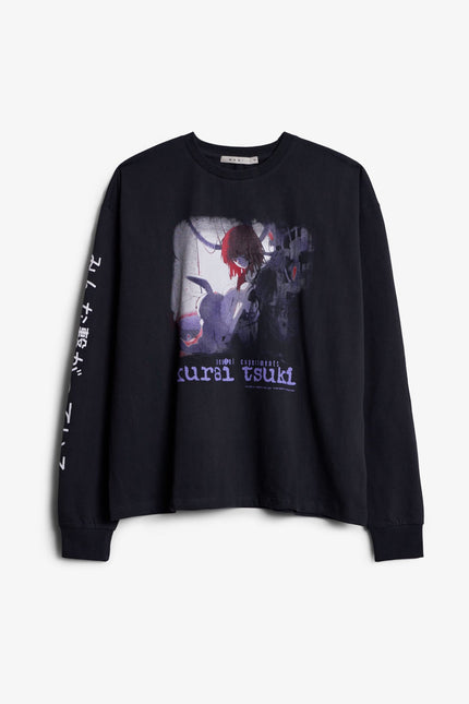 Kurai Tsuki Bunny L/S Tee - Black