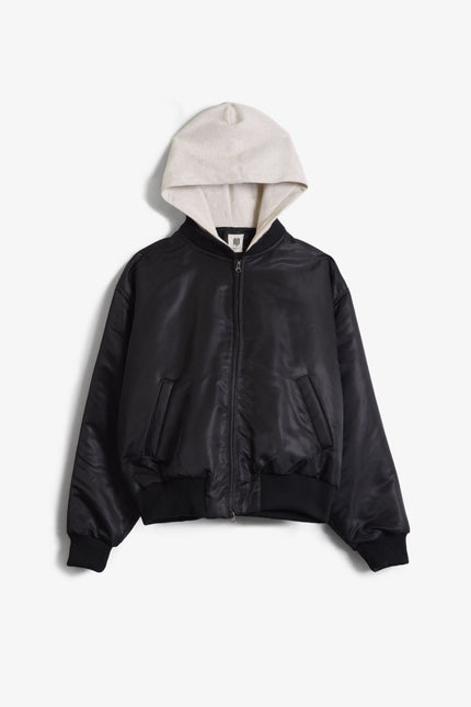 LWH Hooded Bomber Jacket - Black