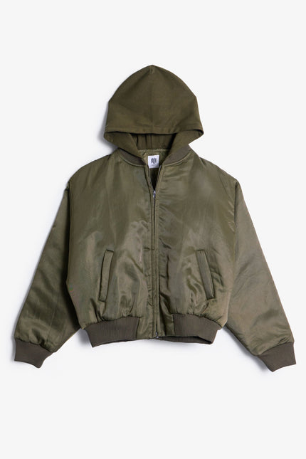 LWH Hooded Bomber Jacket - Olive