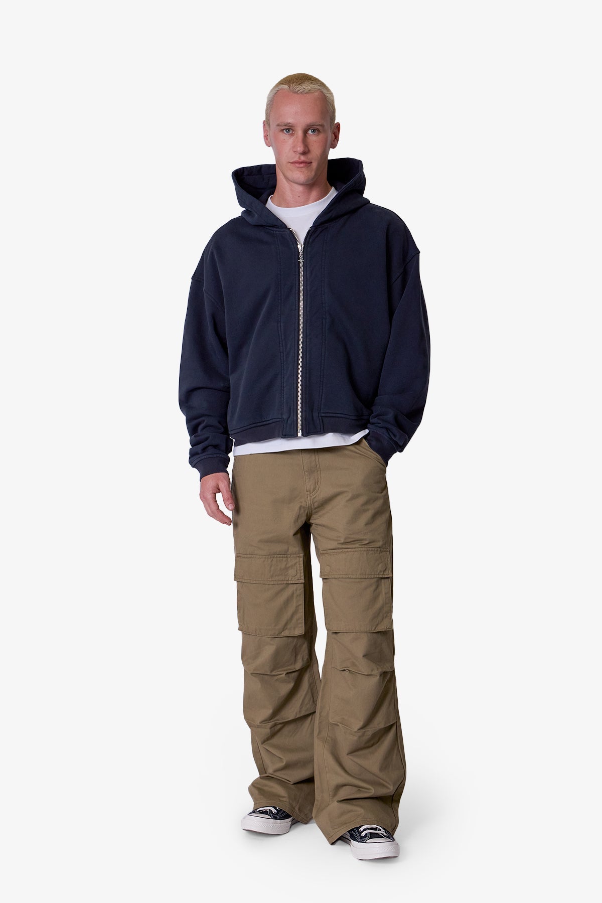 LWH Relaxed Baggy Cargo Pants - Olive | mnml | shop now
