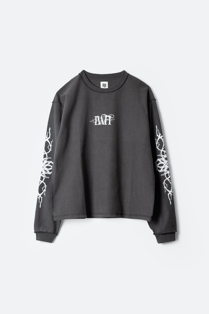 LWH Thorn Logo L/S Tee - Vintage Black