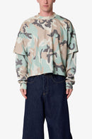 T-shirt thermique à manches longues multicouches - Camouflage