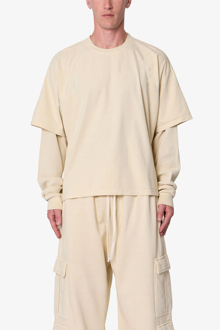 Layered Thermal L/S Tee - Off White