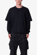 Layered Thermal L/S Tee - Vintage Black