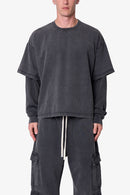 Layered Thermal L/S Tee - Washed Black