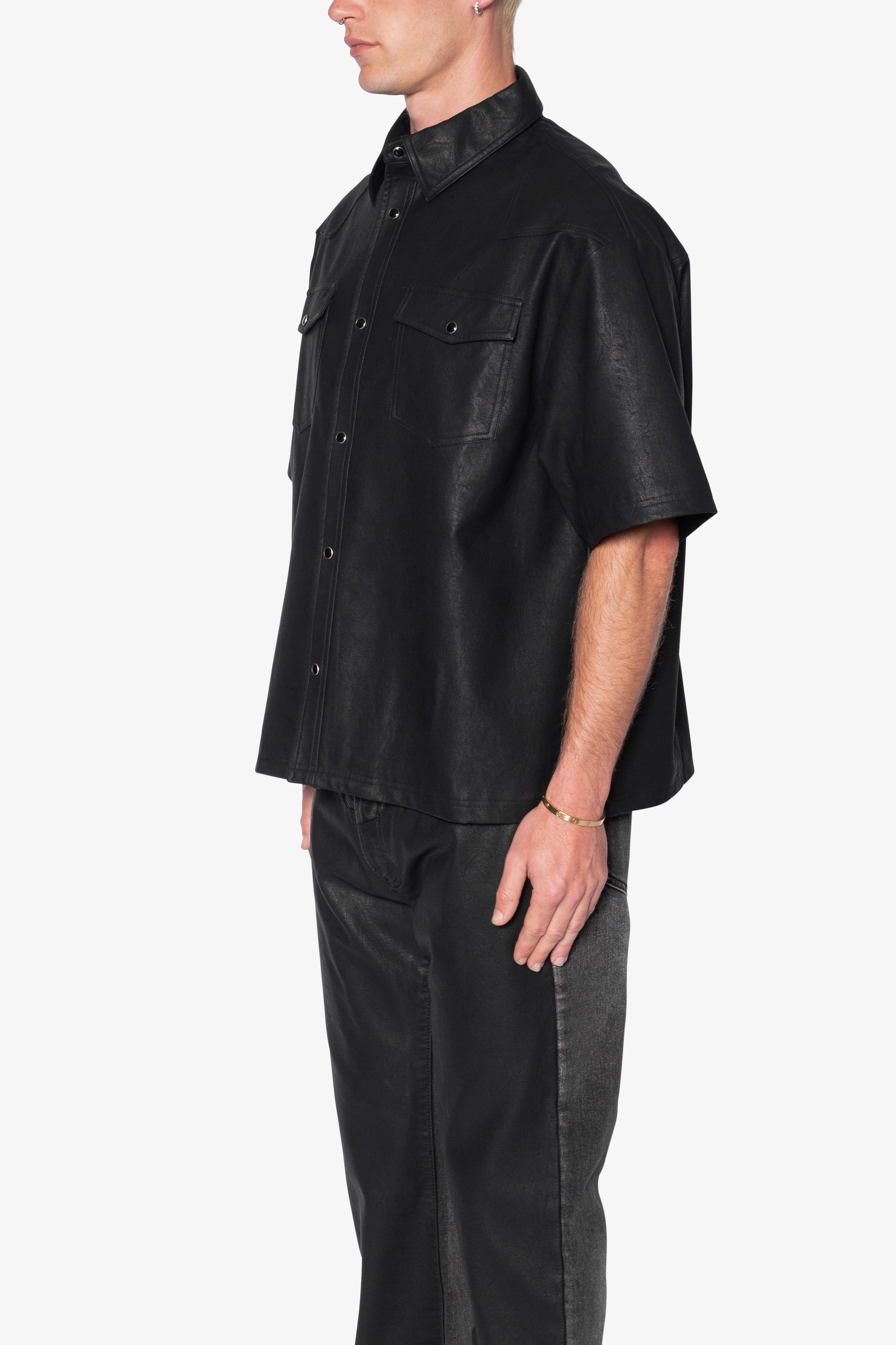 MNMM OVERSIZE SHIRT SS / BLACK サイズ2 I/O Oversize Shirt SS / Black