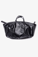 Bolso de viaje de piel - Negro