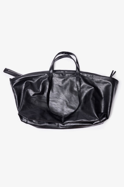 Leather Weekender Bag - Black