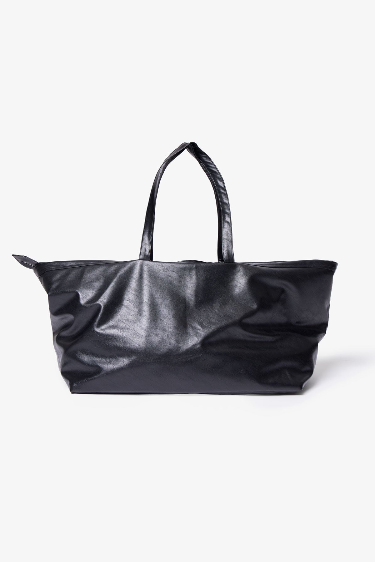Leather Weekender Bag - Black | mnml