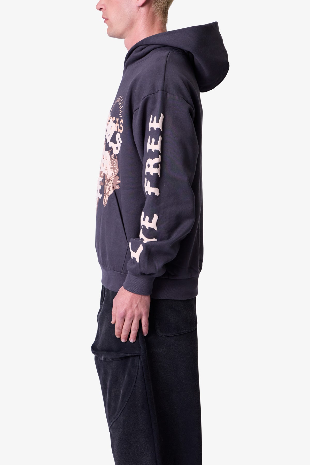 MNML LEGENDS NEVER DIE フーディ パーカー Washed Black 送料込 Legends Never Die Hoodie - Washed Black | mnml | shop now