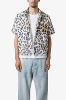 Chemise léopard manches courtes - Multicolore