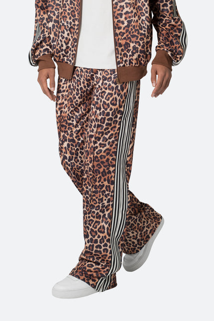 Leopard Track Pants - Leopard Print