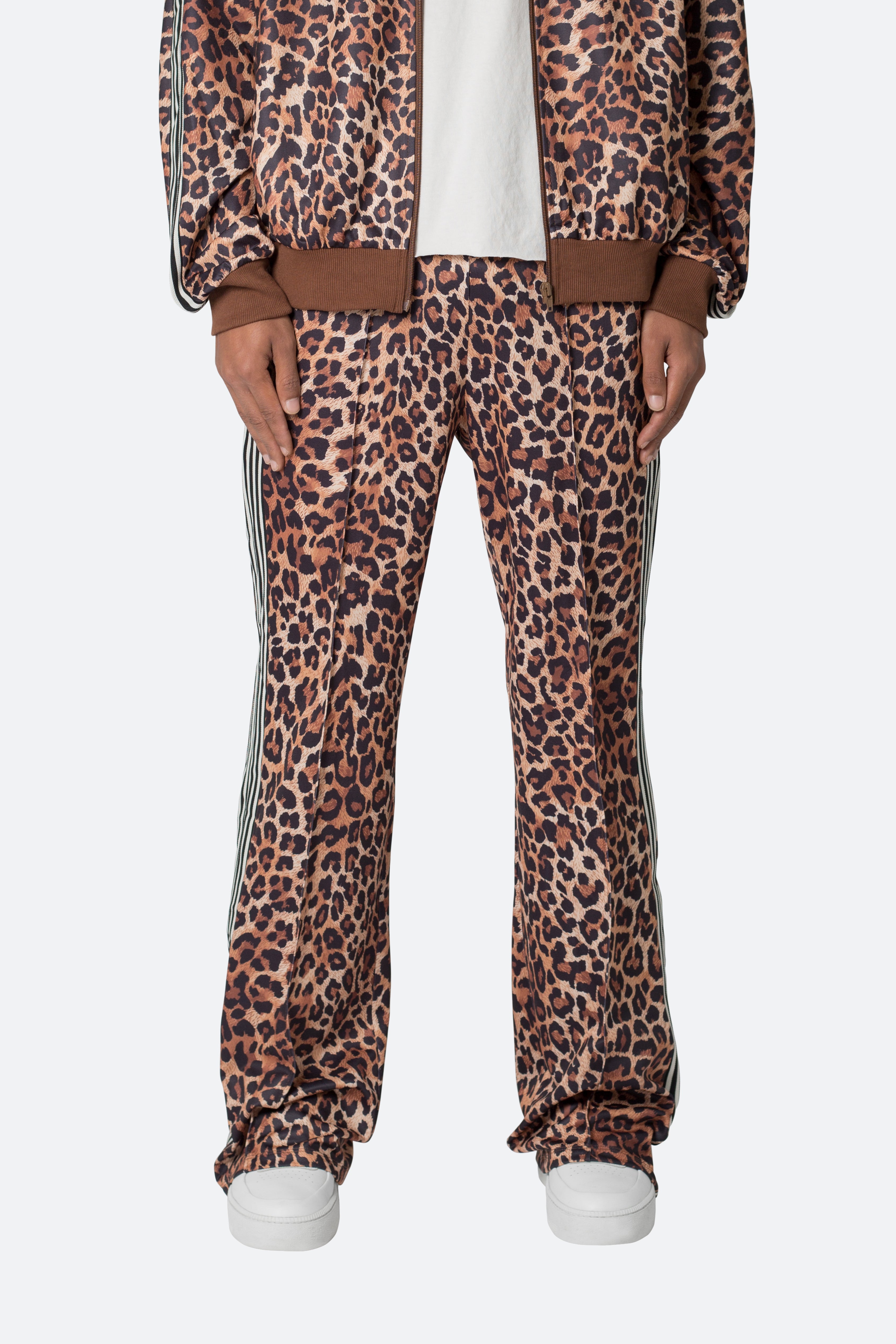 Leopard Track Pants - Leopard Print - Leopard Print / XS