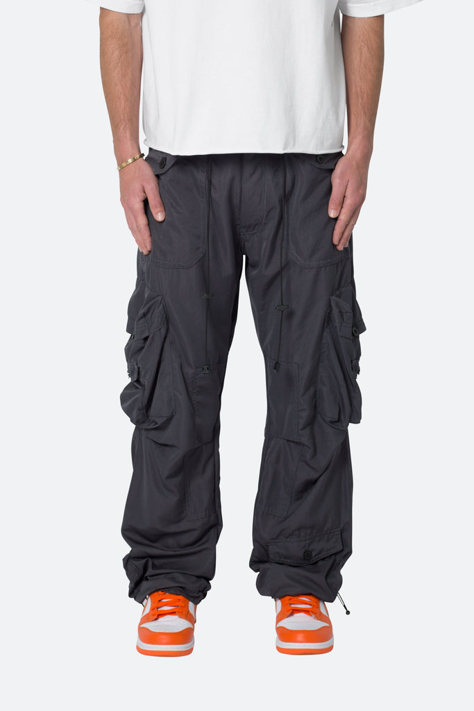 Lightweight Cinch Cargo Pants - Faded Black | mnml | shop now