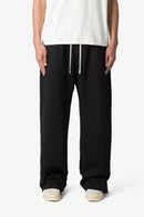 Pantalon de survêtement ultra ample délavé - Noir