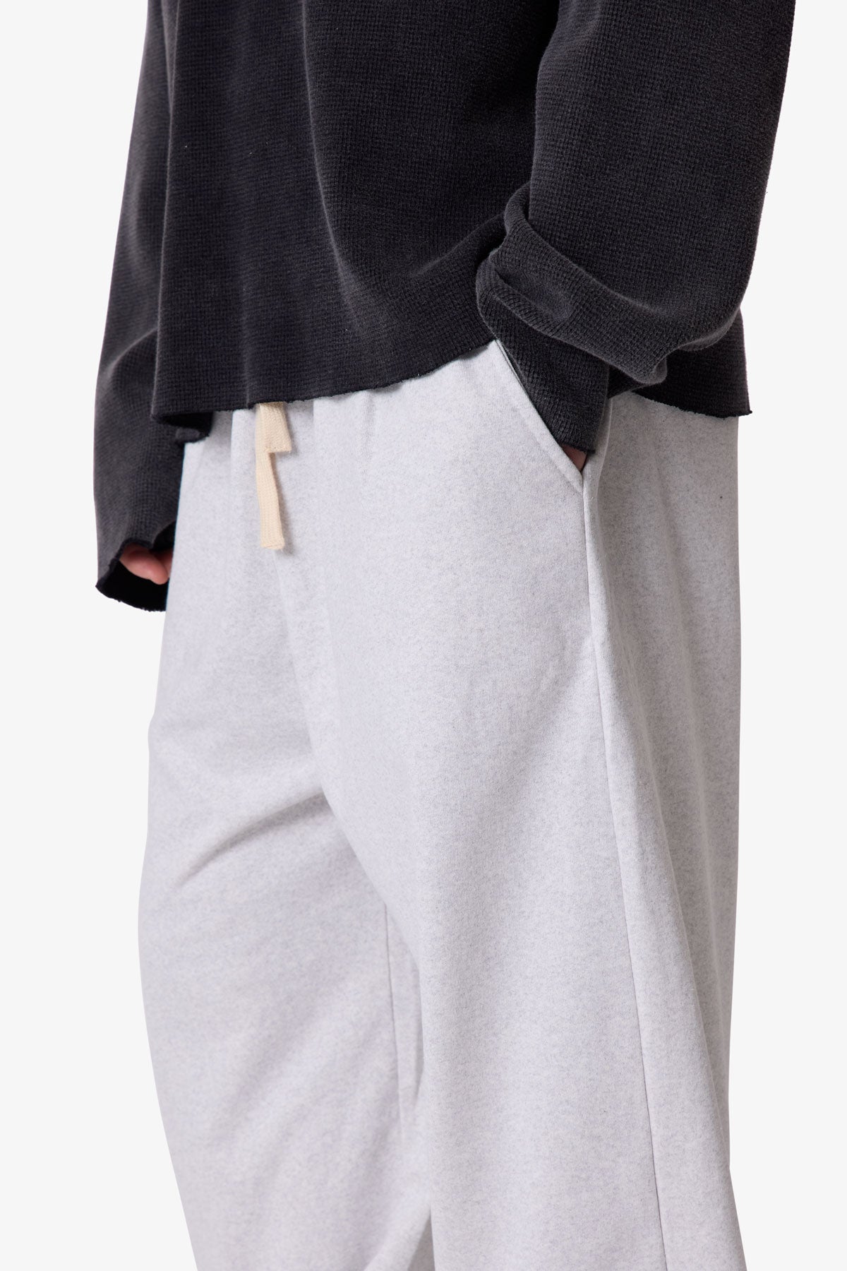 Lightweight Ultra Baggy Sweatpants - Heather Grey | mnml
