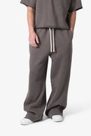 Pantalon de survêtement ultra ample délavé - Noir délavé