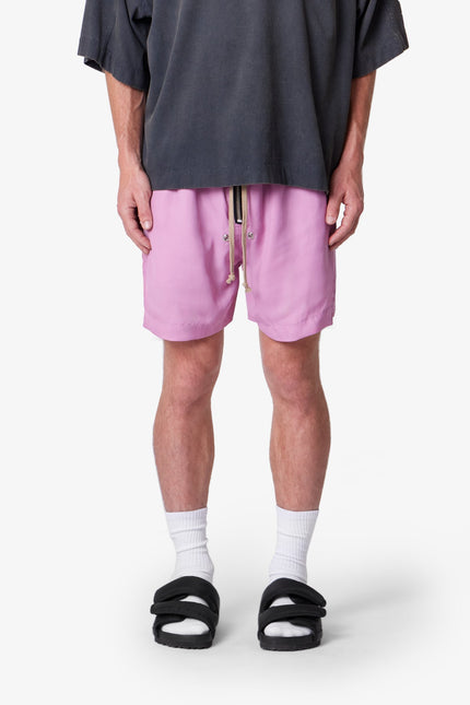 Lightweight Zippered Shorts - Pink