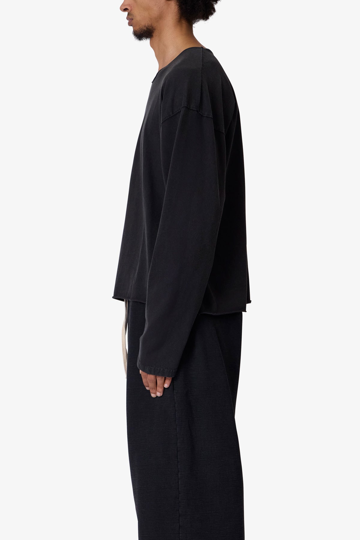 Long Sleeve Tee - Washed Black | mnml