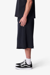 Long Sweatshorts - Black