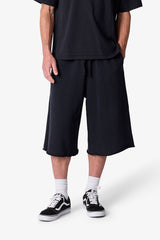 Long Sweatshorts - Black
