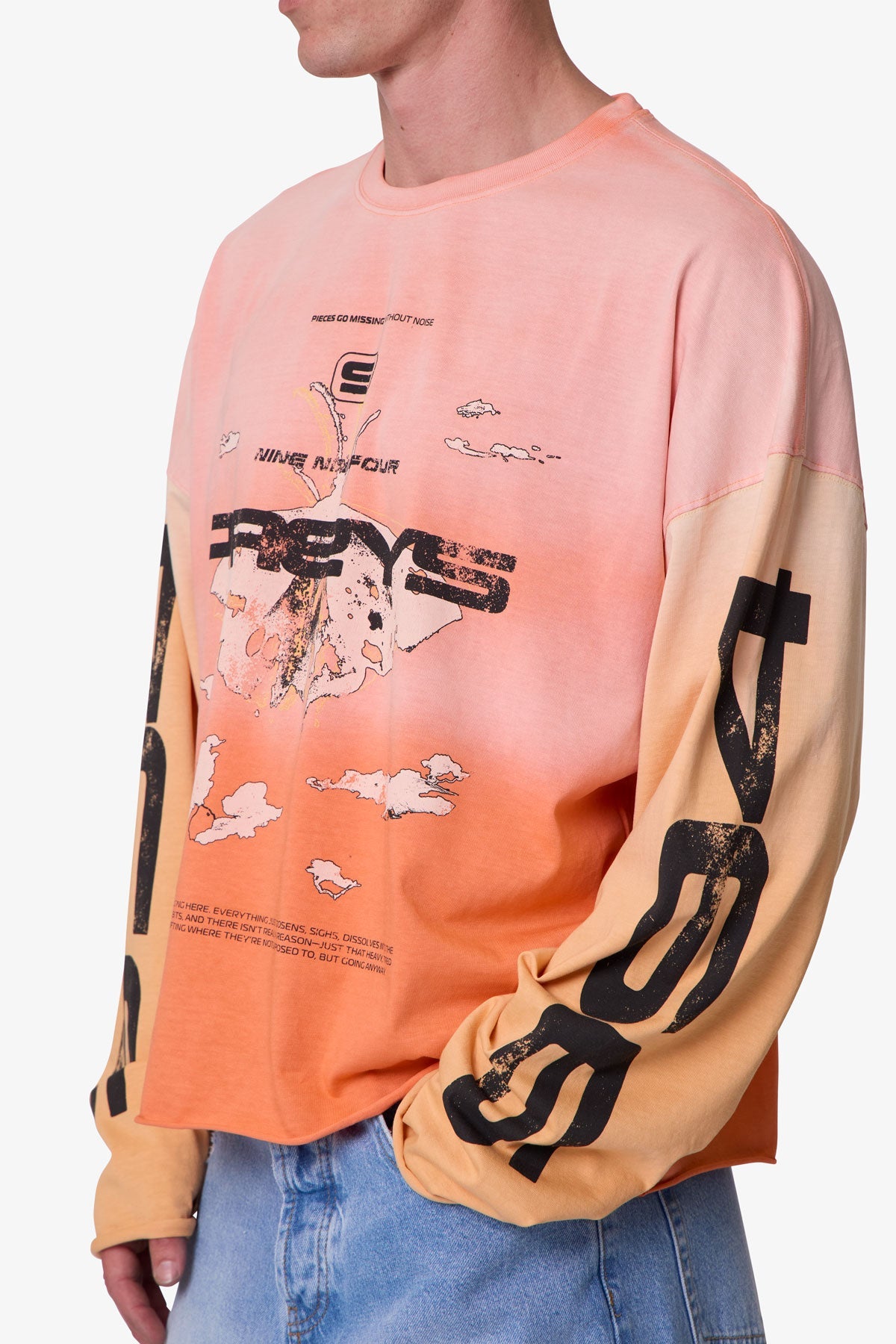 Lost L/S Tee - Orange | mnml