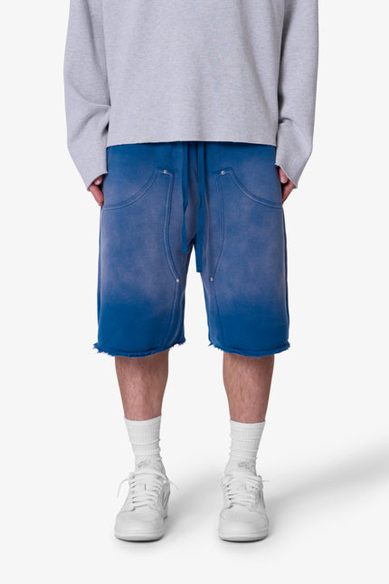 West Double Knee Sweatshorts - Blue