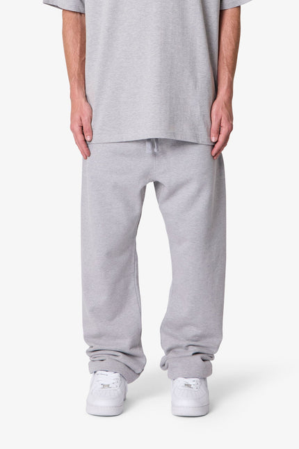 Heavy Basic Sweatpants - Marled Grey