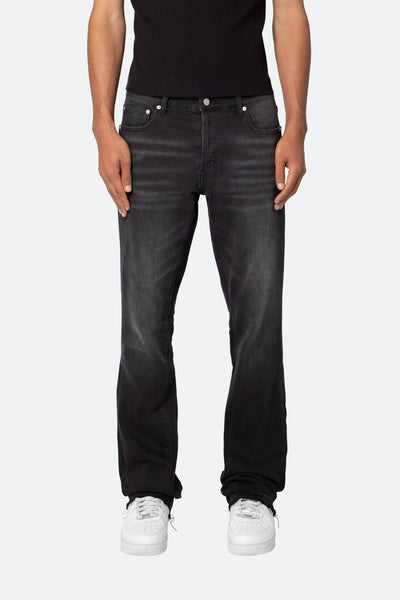 M524 Slim Stacked Denim - Washed Black | mnml