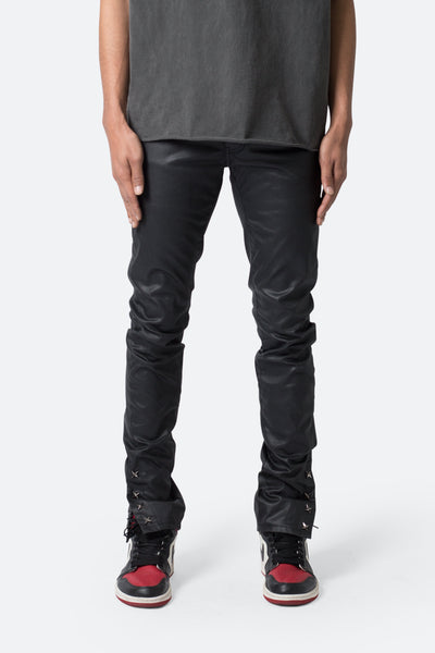 mnml 黒 slimfit denim 28 M588-Snap-Slim-Denim-